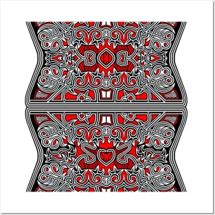 tribal batak motif 6 Posters and Art